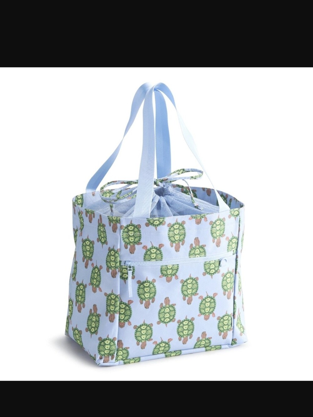 Vera Bradley Drawstring Family Tote In Turtle Slow Dance Decor NWT